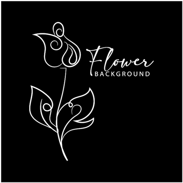 una foto en blanco y negro de una flor con las palabras flor en ella