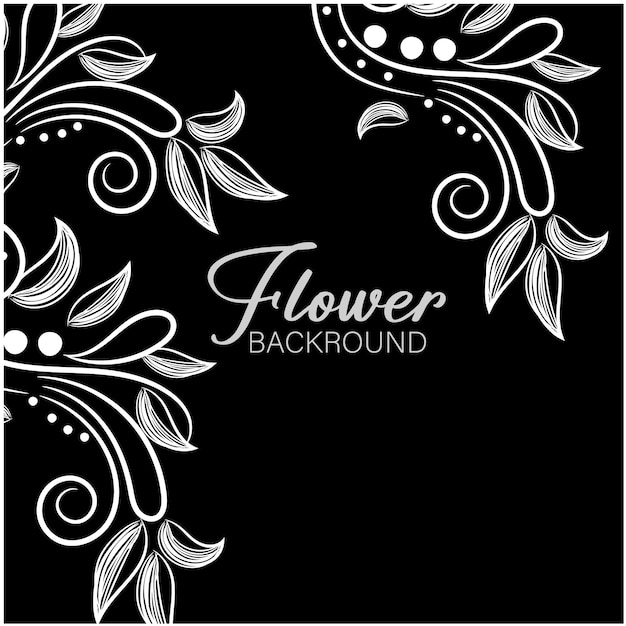 una foto en blanco y negro de un fondo de flor con un diseño floral