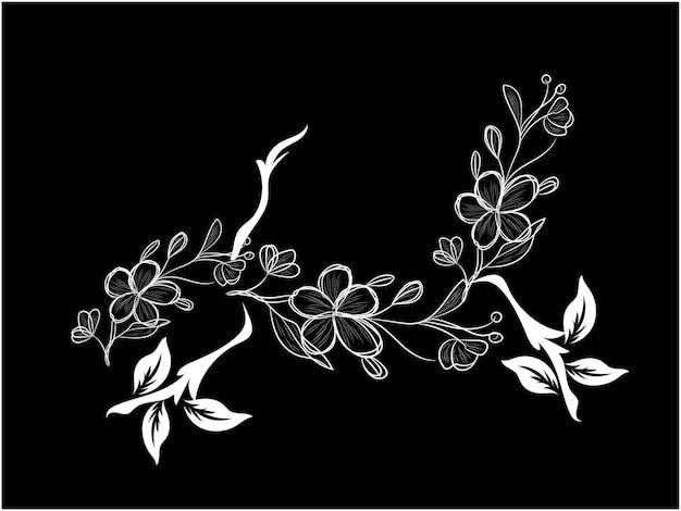 una foto en blanco y negro de una mariposa y flores