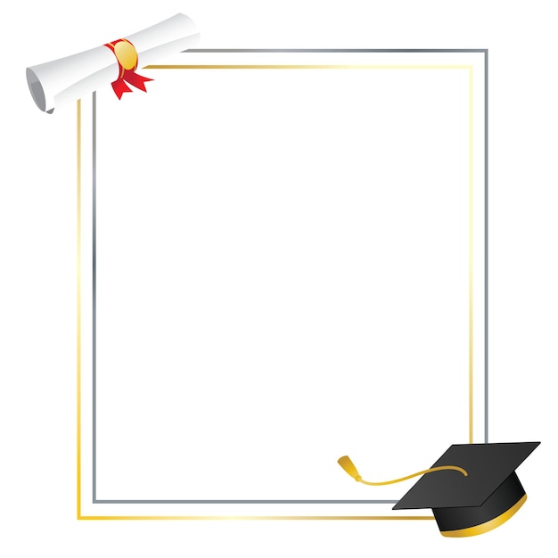 una foto de una gorra de graduación y un diploma