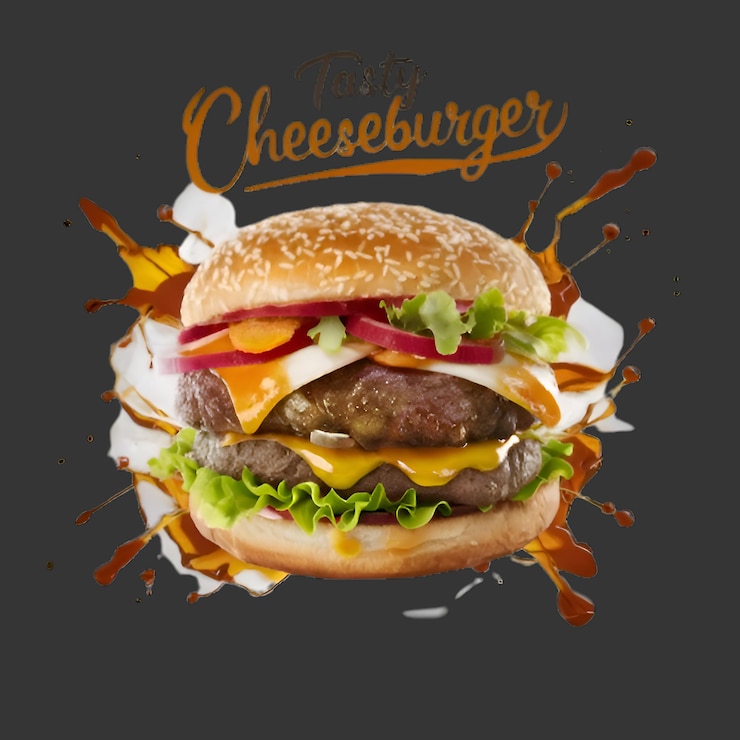 Vector foto gratuita fotografía comercial de comida hamburguesa de queso gourmet generada por ai