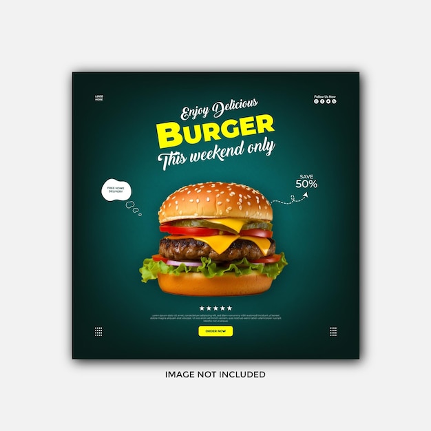 una foto de una hamburguesa que dice Burger King en ella