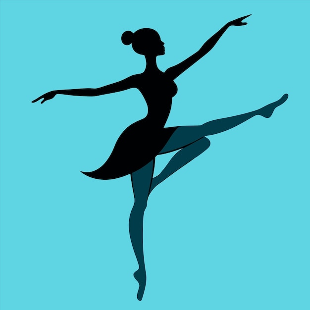 una foto de una mujer en un vestido negro con las palabras ballet en él