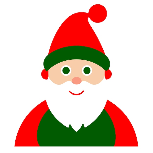 Una foto de un Papá Noel con un gorro de Papá Noel.
