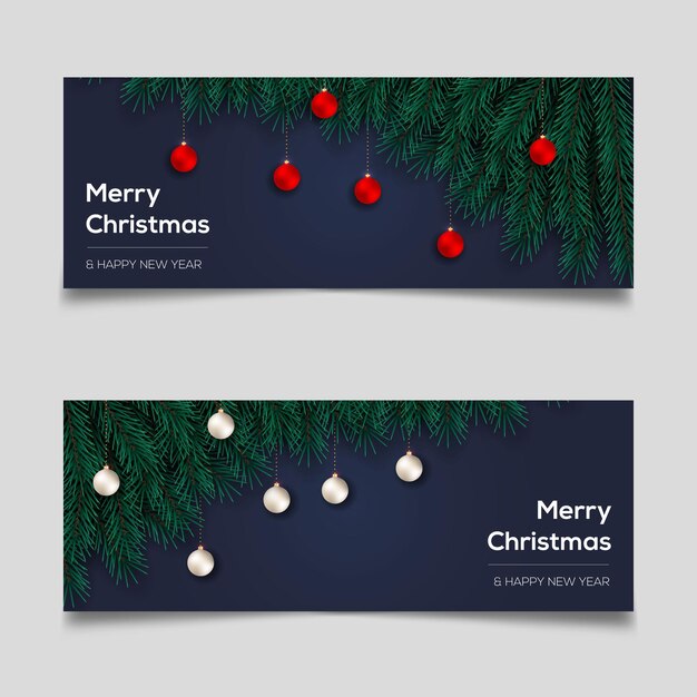 Foto de portada de Navidad con concepto de color oscuro