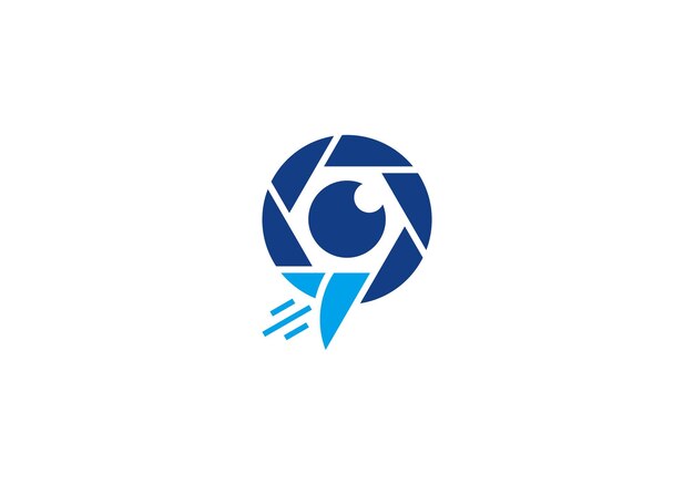 fotografía con cámara con diseño de logotipo de avión