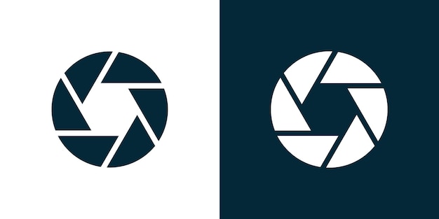Fotografía de cámara Logo Icon Diseño Icon vectorial simple logo creativo sencillo