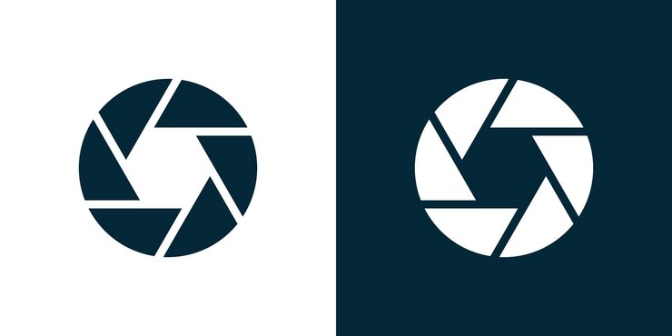 Fotografía de cámara Logo Icon Diseño Icon vectorial simple logo creativo sencillo
