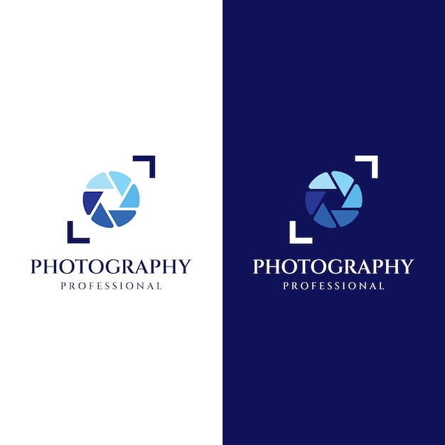 Fotografía cámara logo lente cámara obturador línea digital profesional elegante y moderno El logotipo se puede utilizar para fotografía de estudio y otros negocios Uso de plantillas de edición de ilustraciones vectoriales