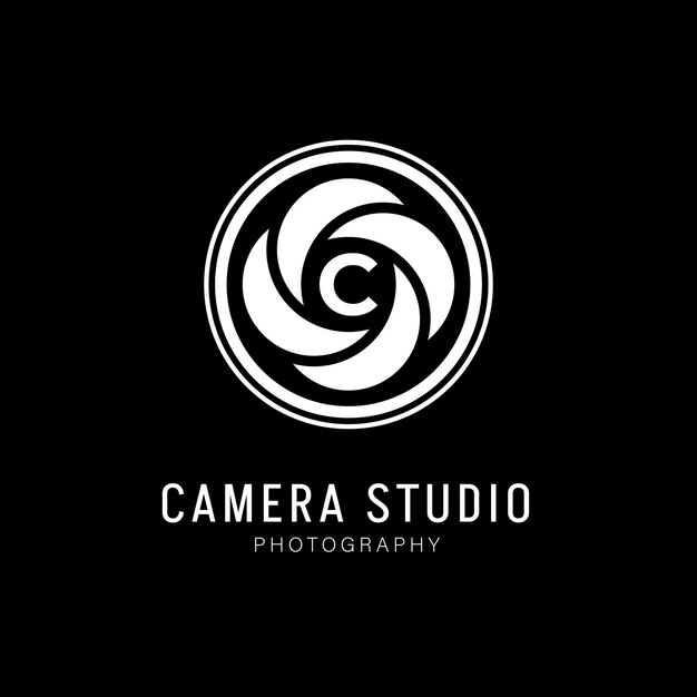 fotografía de cámara de logotipo creativo