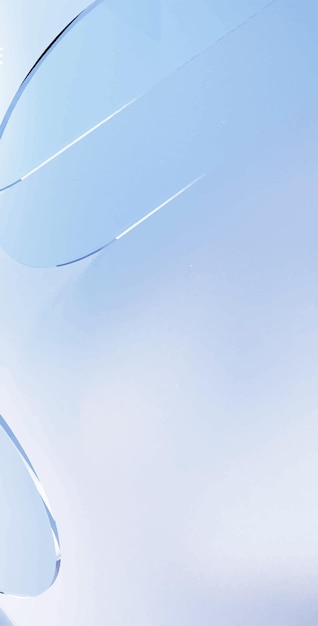 Fotografía de renderización 3D con fondo de vidrio abstracto azul