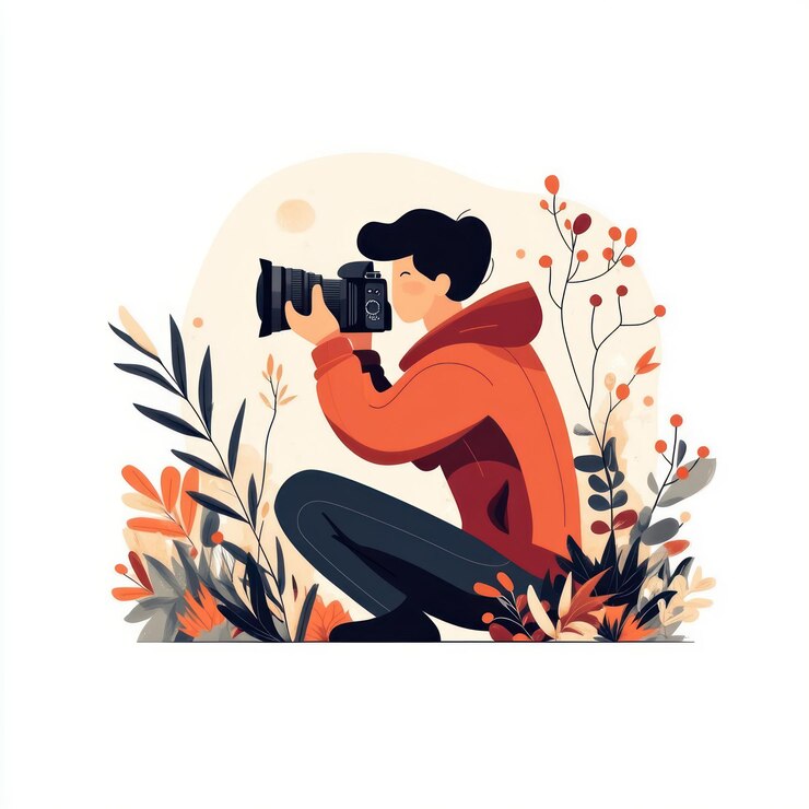 Fotógrafo capturando la belleza de la naturaleza