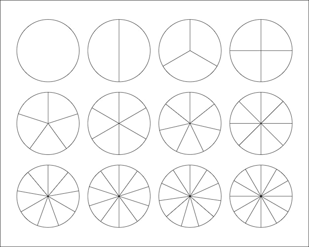 Fracciones configuradas para crear hojas de trabajo Fracciones de esquema Recurso de matemáticas Clipart de matemáticas De vuelta a la escuela