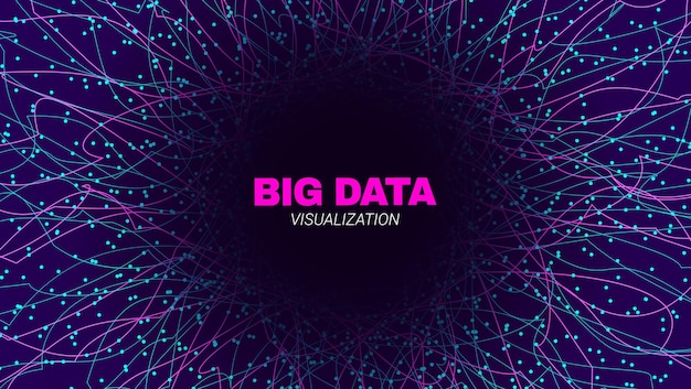 Fractal de información de visualización de big data