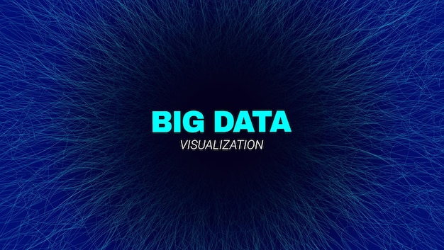 Fractal de información de visualización de big data