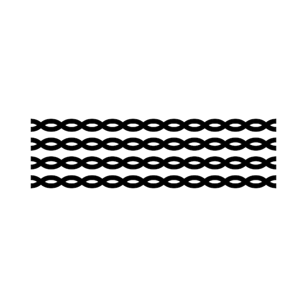 Frame de borde divisor de línea ondulada elemento de forma geométrica horizontal zigzag patrón sin costuras ilustración del contorno del trazo