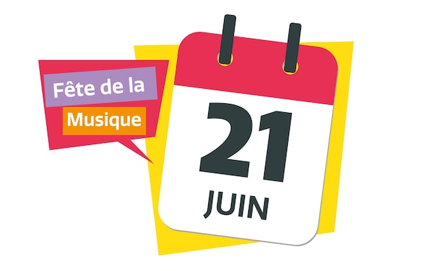 Francés 21 de junio fecha del calendario día mundial de la música francesa