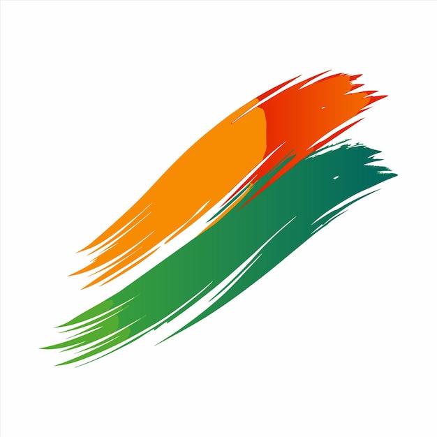 una franja verde y naranja con la palabra "los colores" en ella