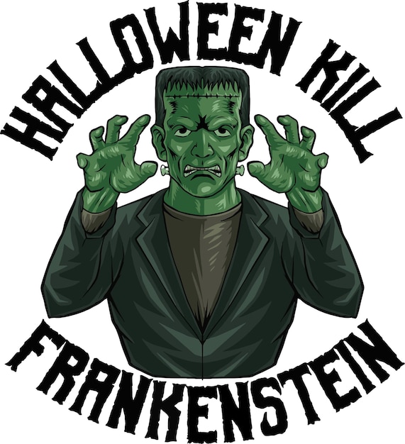 Vector frankenstein de terror