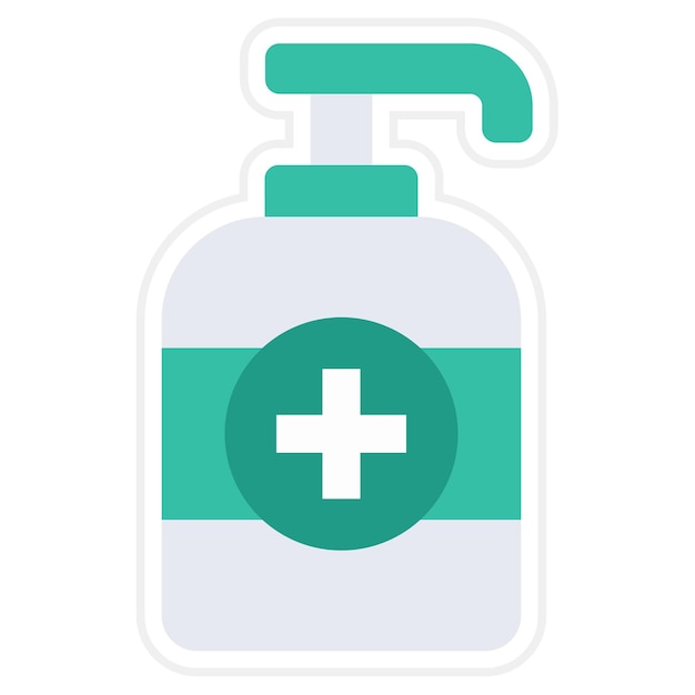 un frasco de medicamento con una etiqueta verde y blanca que dice cuidado médico en él