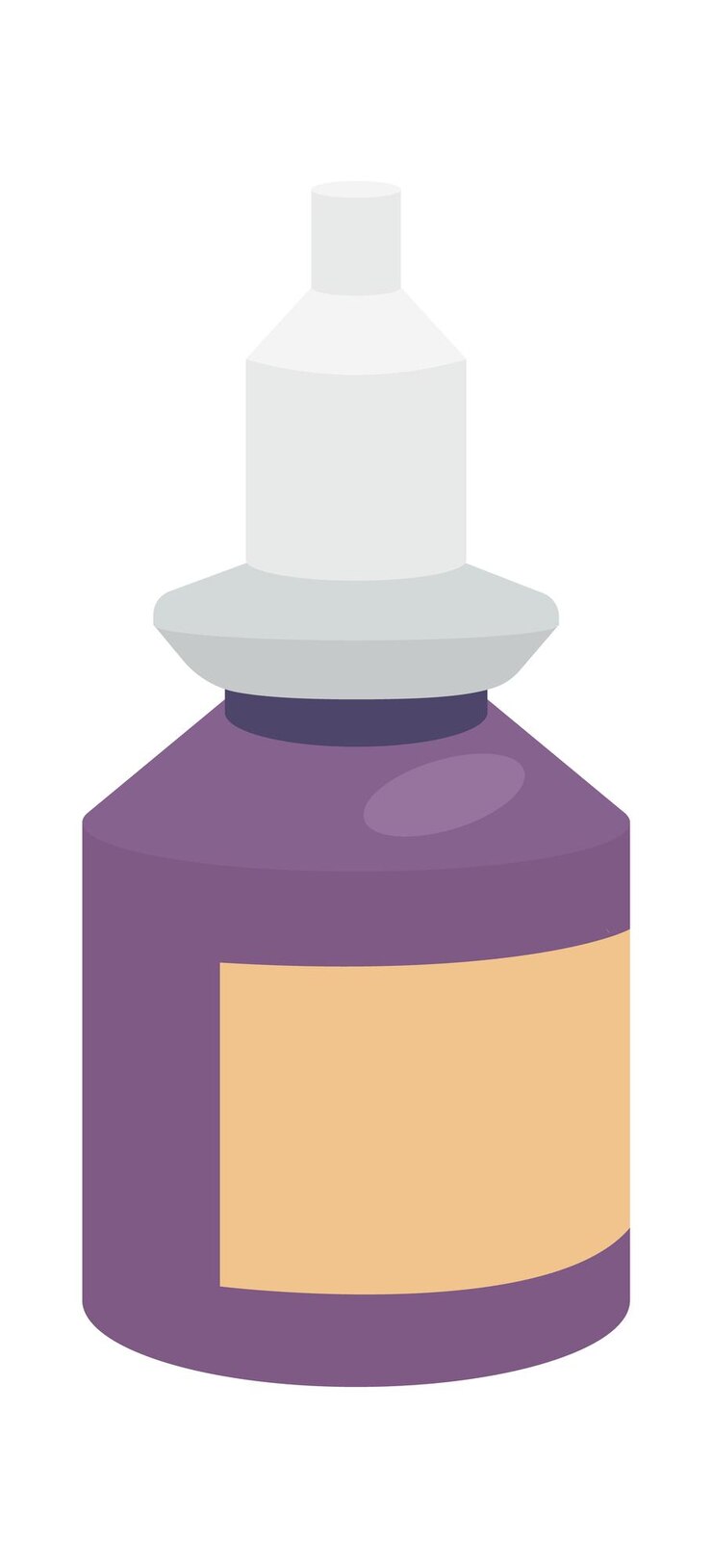 Vector frasco médico con una pipeta ilustración vectorial