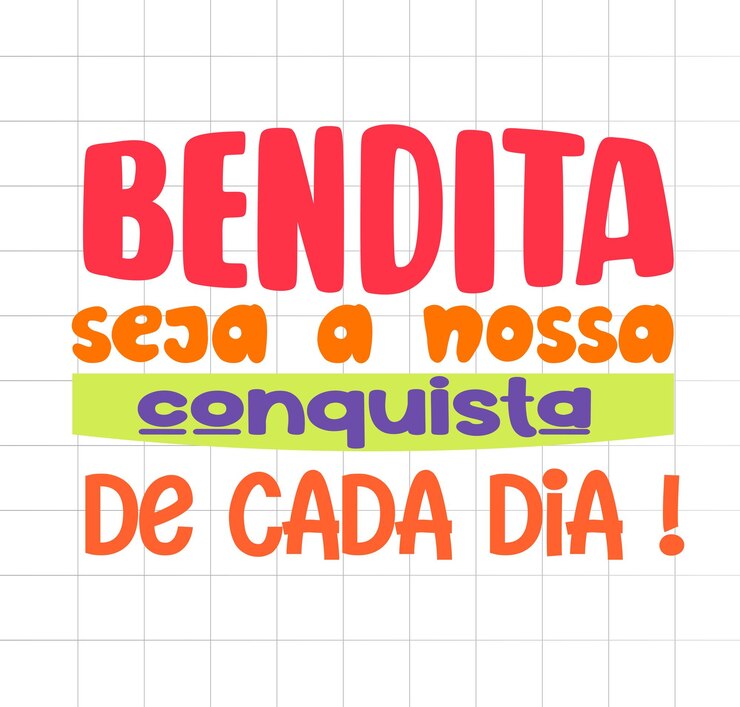 Vector frase motivacional em português brasileiro