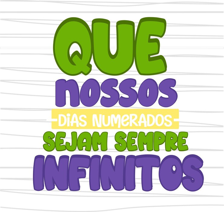 Vector frase motivacional en portugués brasileiro