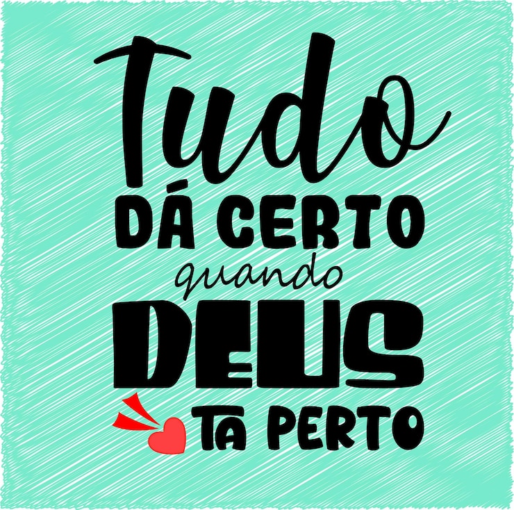 Vector frase religiosa en portugués brasileiro