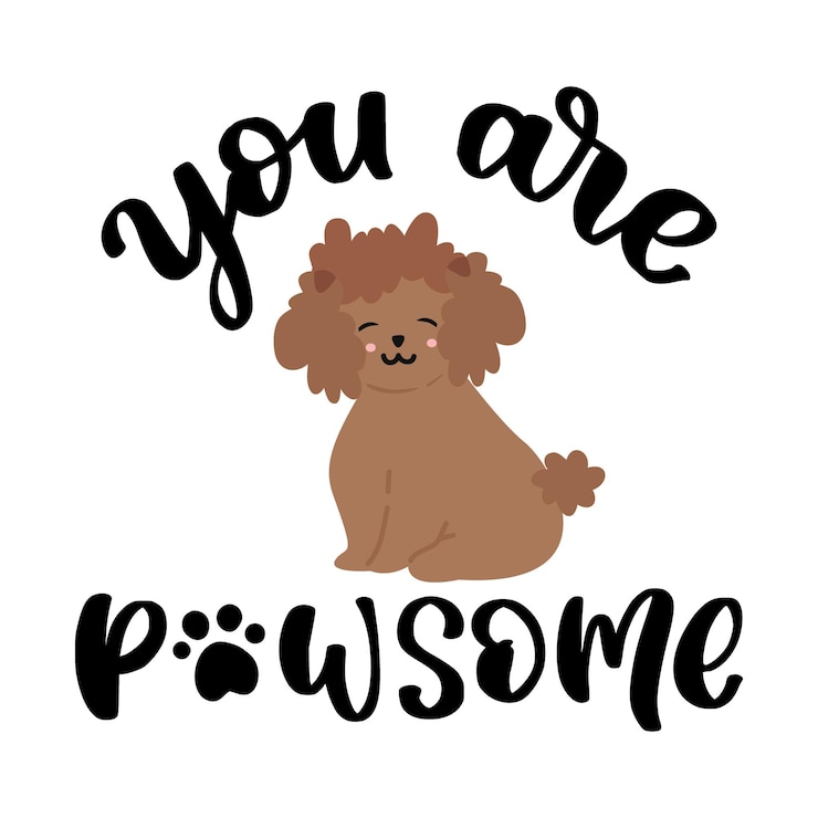 Vector frases divertidas para mascotas citas inspiradoras dibujadas a mano sobre perros letras para tarjeta de camiseta de póster