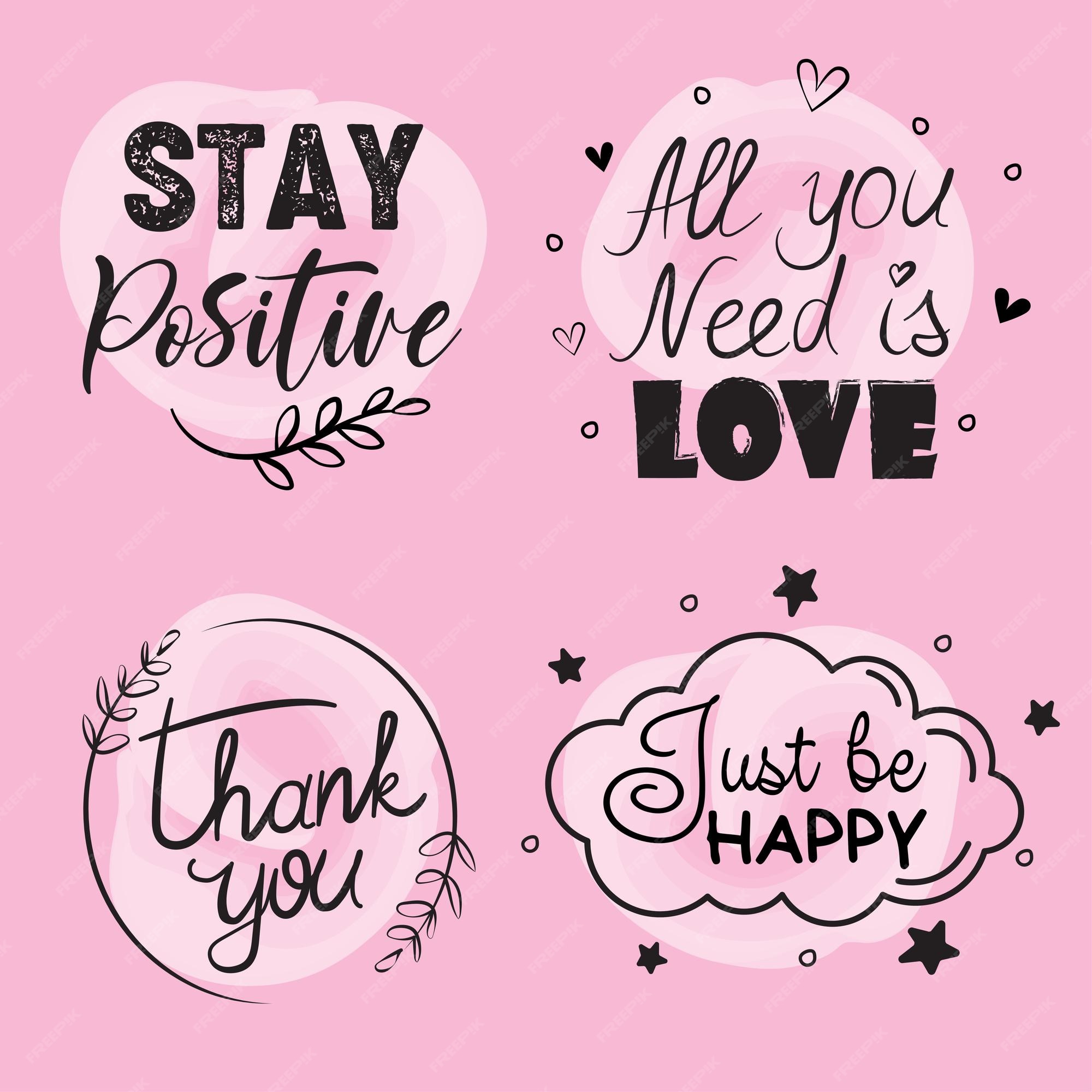 Frases sobre amor felicidad y gratitud gracias humor deseo ayuda apoyo |  Vector Premium
