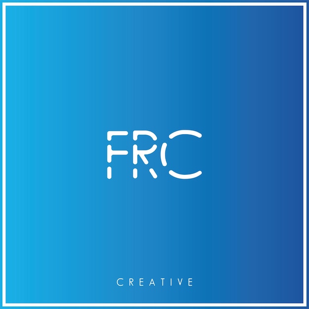 FRC Premium Vector último diseño de logotipo diseño creativo de logotipo vector ilustración monograma de logotipo mínimo