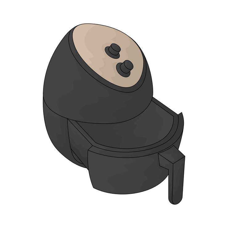 Vector freidora de aire