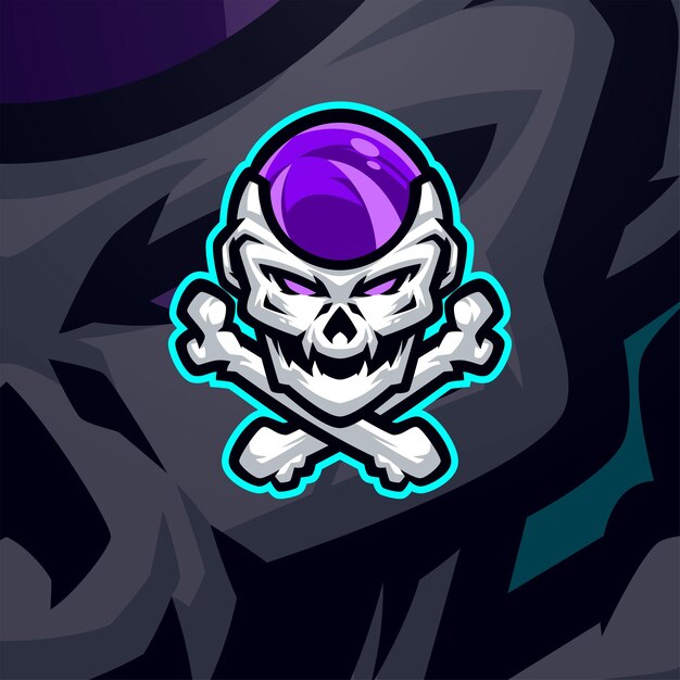Freiza mascota logo esport ilustración premium vector
