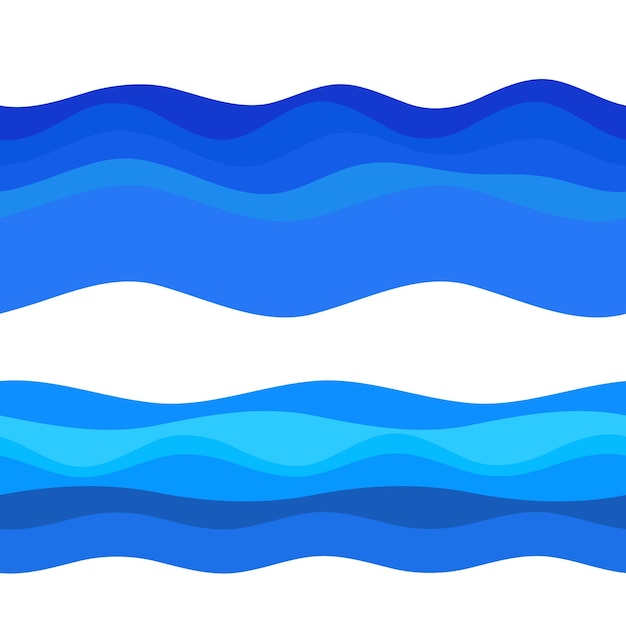 Frescura tema natural un fondo de agua dulce de elementos azules diseño de onda perfecta Resumen ondulado Vector ilustración eps10