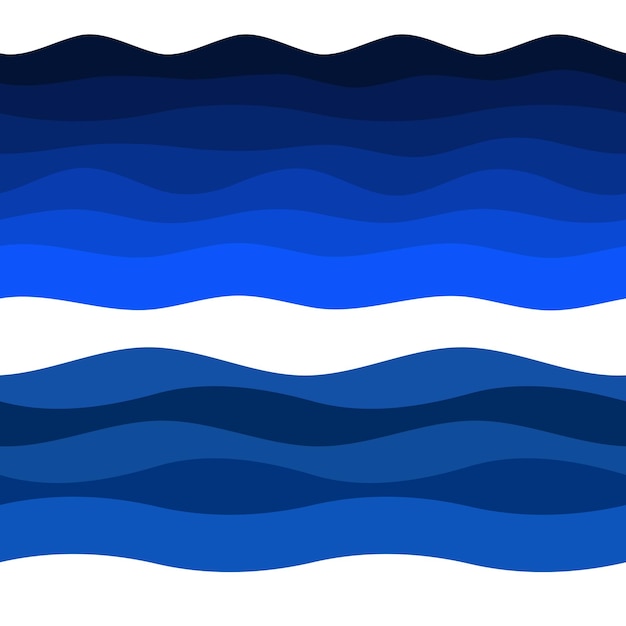 Frescura tema natural un fondo de agua dulce de elementos azules diseño de onda perfecta Resumen ondulado Vector ilustración eps10