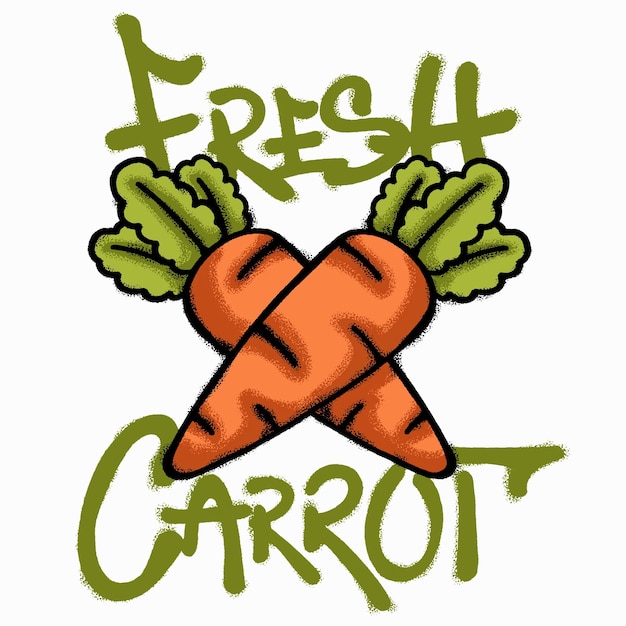 Fresh Carrots Diseño de camisetas de ropa de calle urbana