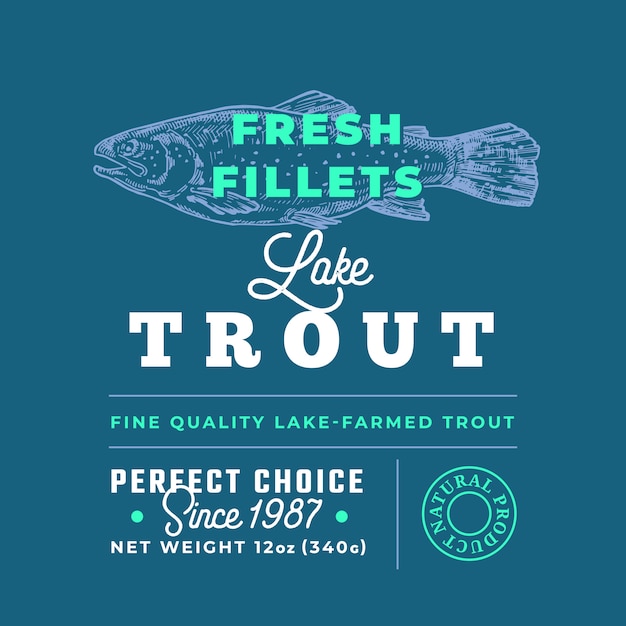 Fresh Fillets Premium Quality Label