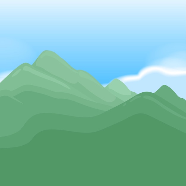 Fresh green leaves vector illustration on white background