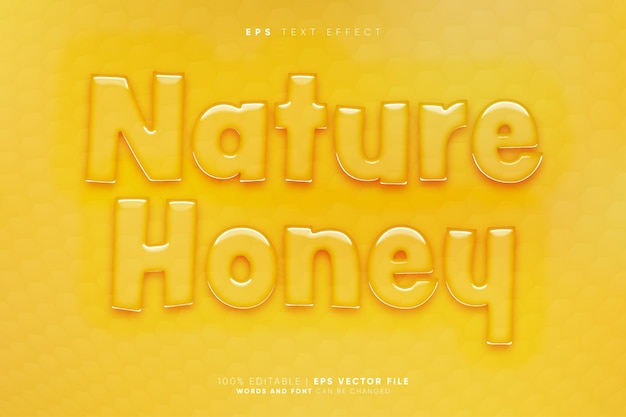 Fresh Liquid Nature Honey Transparent Editable Text Effect