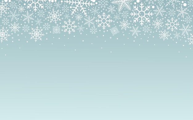 Frontera sin costuras de copo de nieve superior de Navidad abstracta