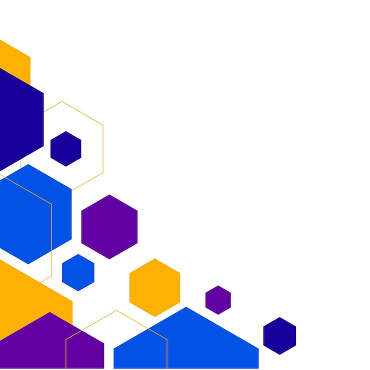Vector frontera de esquina de negocios de forma abstracta geométrica colorida