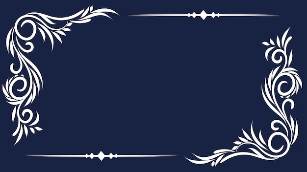Fronteras de la corona floral vectorial