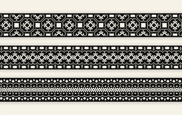 Fronteras inconsútiles étnicas del estilo del ornamento