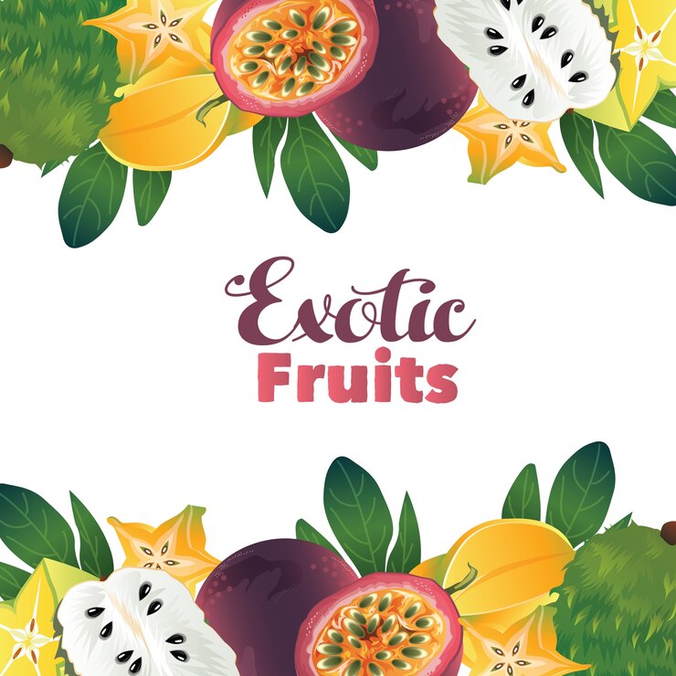 fruta exótica fruta maracuyá carambola guanábana frontera