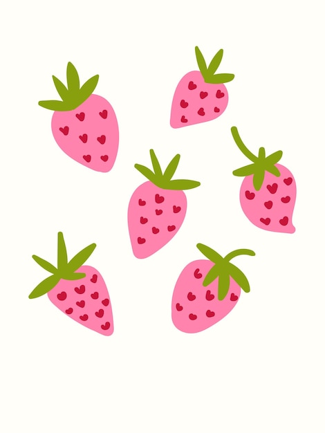 Frutas abstractas en estilos artísticos modernos Ideales para carteles, portadas de tarjetas y diseños de camisetas de moda