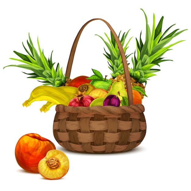Frutas en canasta