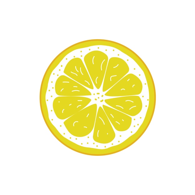 Frutas de limón aisladas sobre fondo blanco. ilustración vectorial Ep 10.