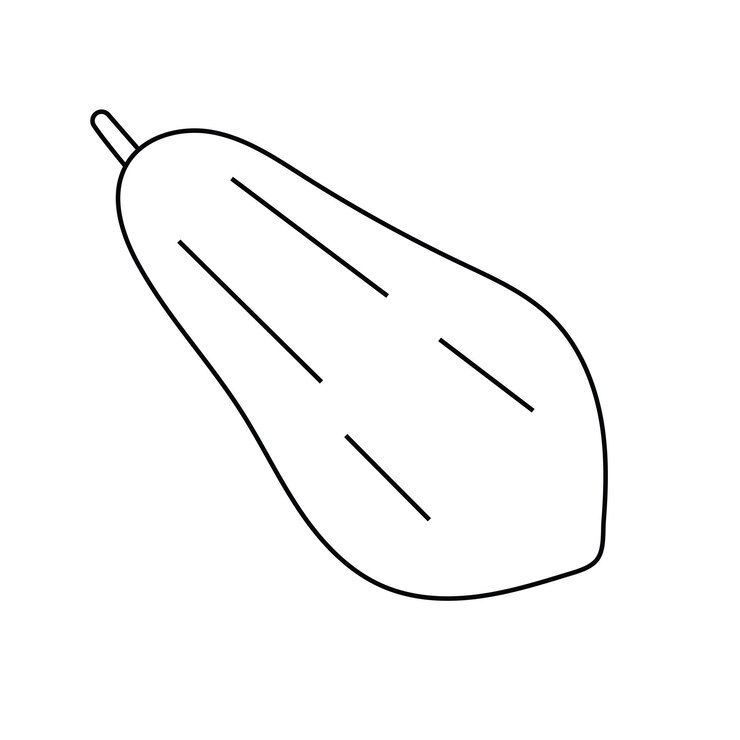 Frutas pepe páginas para colorear ilustración vectorial Vector libre