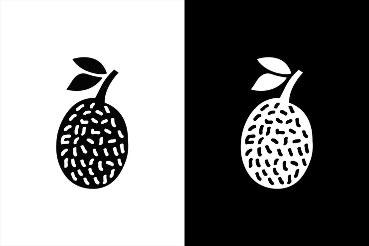 Frutas tropicales de verano para un estilo de vida saludable Jackfruit Icono de jackfruit entero Icono de vector plano