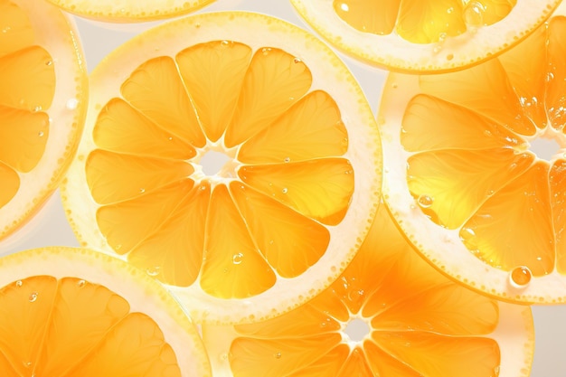 Vector fruto entero de naranja y sus segmentos o cantos aislados en recorte de fondo blanco